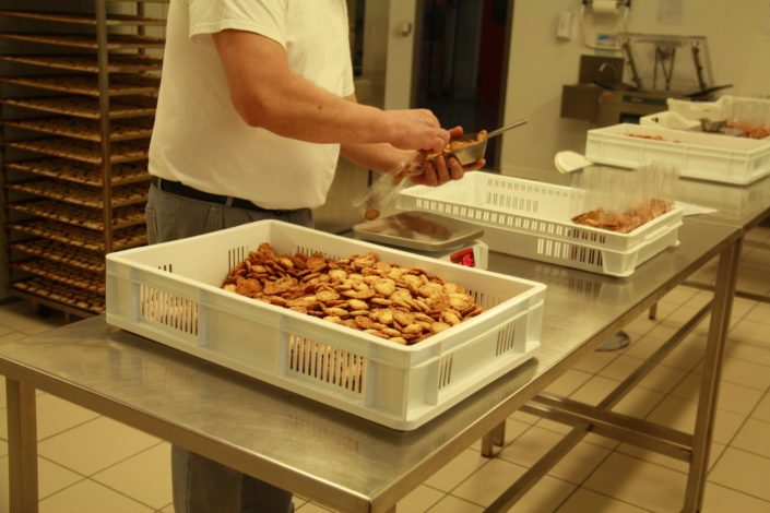 Bac alimentaire pour biscuit